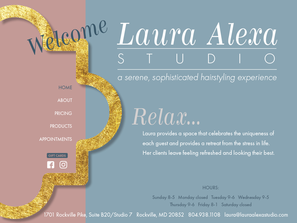 Laura Alexa Studio home page